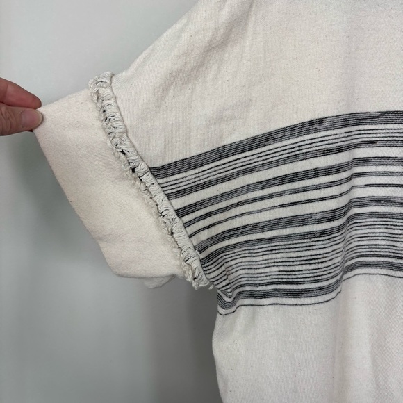 Eva Franco Cream Short Sleeve Top Size XL - Picture 4 of 4